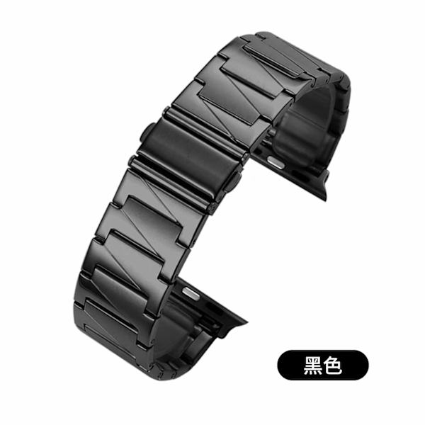 Klockarmband för Apple Watch iWatch för 42-44-45mm svart
