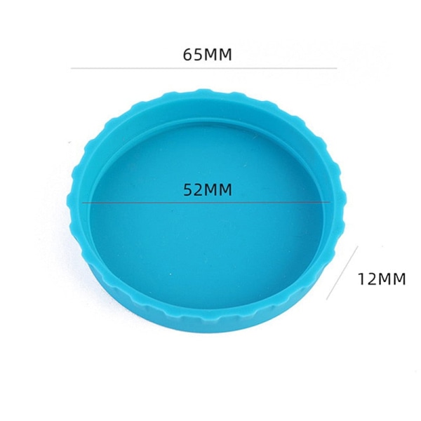 6 st läsklockslock Flerfärgad dryckesburkskydd Silikonburk täcker cap Plåtburk läskkoks cap as pic3