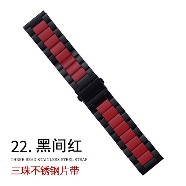 Kellon ranneke Apple Watch iWatchille 38-40-41mm musta ja punainen