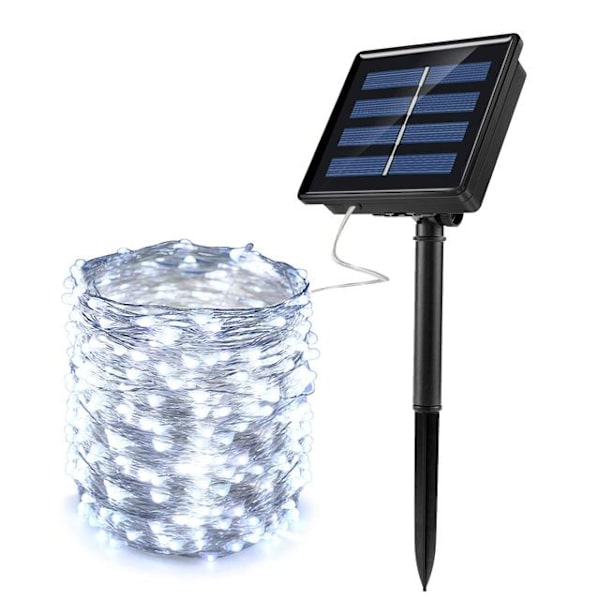 200/100 LED Aurinkokennovalot Ulkokäyttöön Vedenpitävät Aurinko Jouluvalot Juhlakoristelu Keijuvalot Valonauha Red 10M 100LEDs