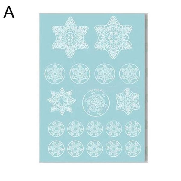 2023 Avtakbar Jule PVC Statisk Klistremerke Julenissen Elg Nye Glass Klistremerker Lim Vindusfest Dekaler År Snøfnugg Forskjønne G sticker
