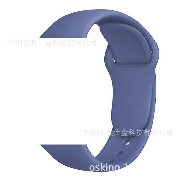 Klockarmband för Apple Watch iWatch 38/40/41/42 S10 M/L Linneblå