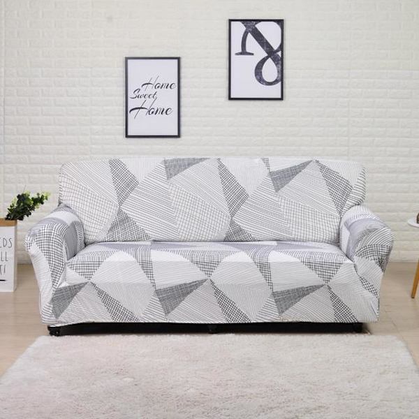 Geometriskt Elastiskt Sofföverdrag för Vardagsrum Modernt Sektionshörnsoffa Överdrag Soffskydd Stolsöverdrag 1/2/3/4 Sits 6 1-seater 90-140cm