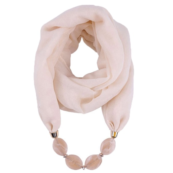 Modehalsduk Etnisk Bomull Linne Enfärgad Krage Tofs Underbara Pärlförsedda Hängen Smycken Halsband Halsduk Dam Sjal Scarves P
