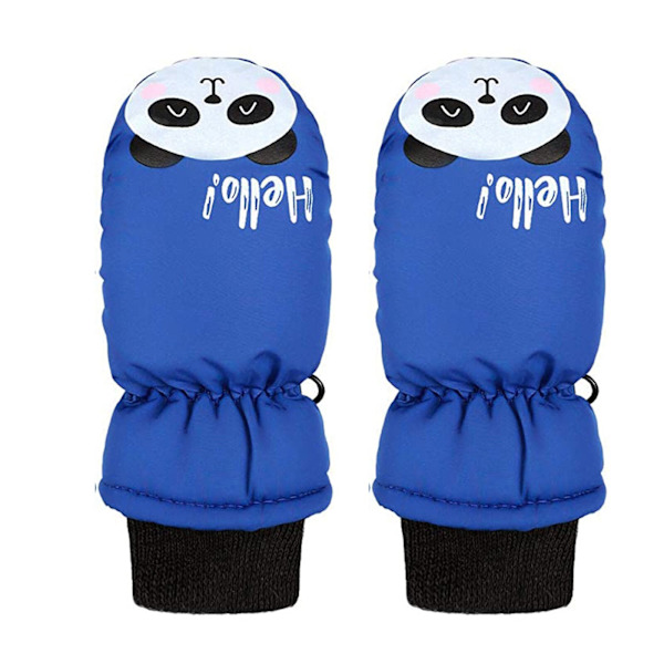 1 par Vinterhandskar för utomhusbruk för barn Småbarn Barn Baby Pojkar Flickor Skidhandskar Vattentäta Sport Snövantar Gray One  Size