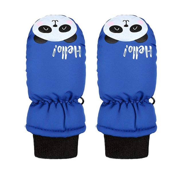 1 par Vinterhandskar för utomhusbruk för barn Småbarn Barn Baby Pojkar Flickor Skidhandskar Vattentäta Sport Snövantar Hot Pink One  Size