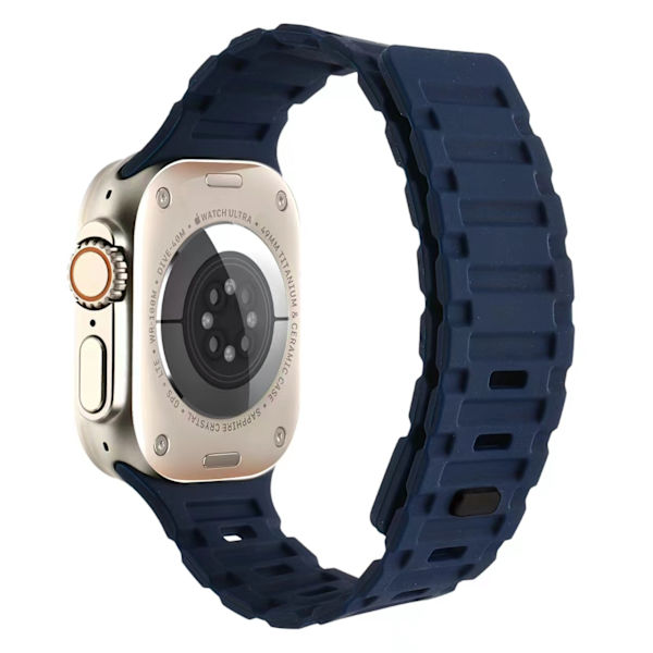 Kellon ranneke Apple Watch iWatch 42/44/45/49mm Keskiyönsininen