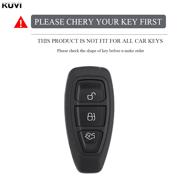 NYTT TPU Bil Fjärrkontroll Smart Nyckel Fodral Skal Fob För Ford Focus 3 4 ST Mondeo MK3 MK4 Fiesta Fusion Kuga 2013 2014 2015 2017 White