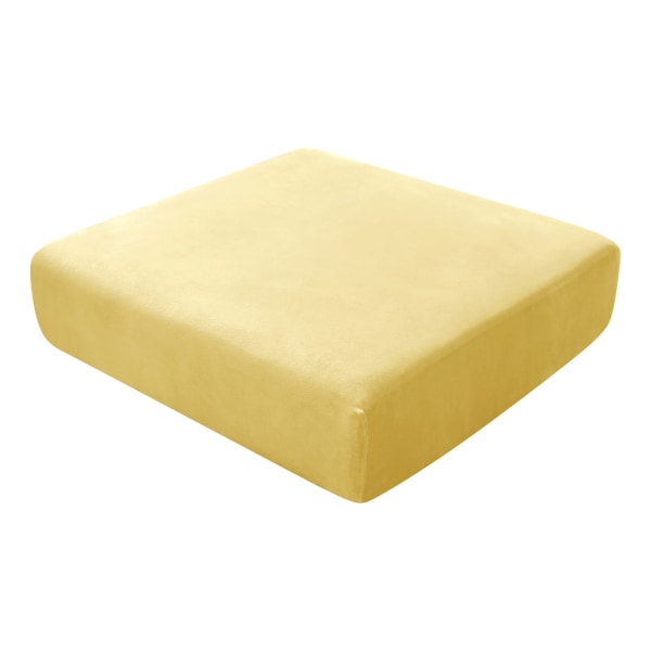 Elastisk Husholdnings Hotell Sølvrev Fløyel Supermykt Sofatrekk Sofabeskyttelse Støvtett Duk 26# lemon yellow three-person:65-90cm width 130-160cm