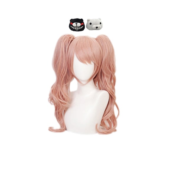 Anime Danganronpa Cosplay Kostume Enoshima Junko Uniform Cafe Arbejdstøj Kjole Kort Nederdel Hestehale Paryk Suit S