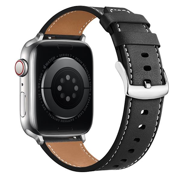 Klockarmband för Apple Watch iWatch 44/45/46/49mm Svart