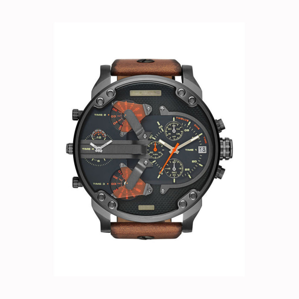 Klokke Herreklokke Personlighet Stor Urskive Klokke Trend Metall Kvarts Klokke 7312 steel strip