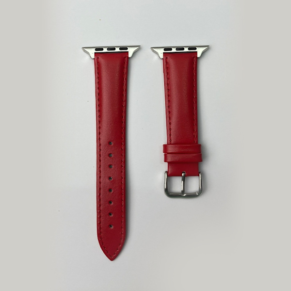 Kellon ranneke Apple Watch iWatch 42/44/45/49mm punainen neulakuviolla PG-normaali versio