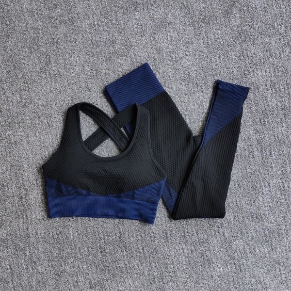 Yoga Set Långärmad Yoga Kläder Dam Sport Gym Träningsdräkter Löparkläder 3PcsSetOrange XL