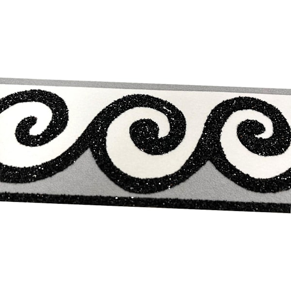 AS Creation Glitter Swirl Sort Tapetbordure