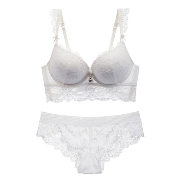 Varsbaby Sexiga underkläder BH-set för kvinnor White 36C