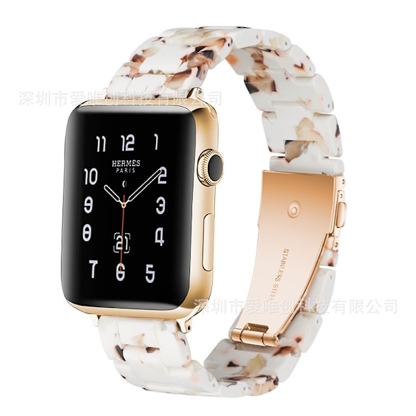 Kellon ranneke Apple Watch iWatch 42/44/45mm Nougat -kelloon