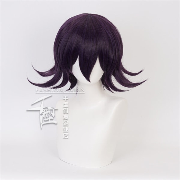 Danganronpa V3 Kokichi Oma Cosplay Kostume Præsident Uniform Paryk Kappe Hat Sæt Halloween Karneval Fest Kostumer style1 One Size