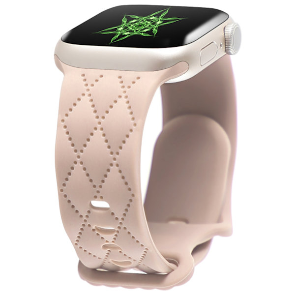 Kellon ranneke Apple Watch iWatch 38/40/41mm 42mm 10. sukupolven vaaleanpunainen hiekka väri