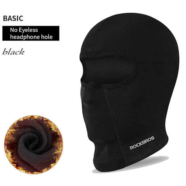 Balaclava Herrhatt Vinter Dam Motorcykelmask Varm Cykelhjälmsfoder Mössor Vindtät Andningsbar Tvättbar Utrustning Short Gray