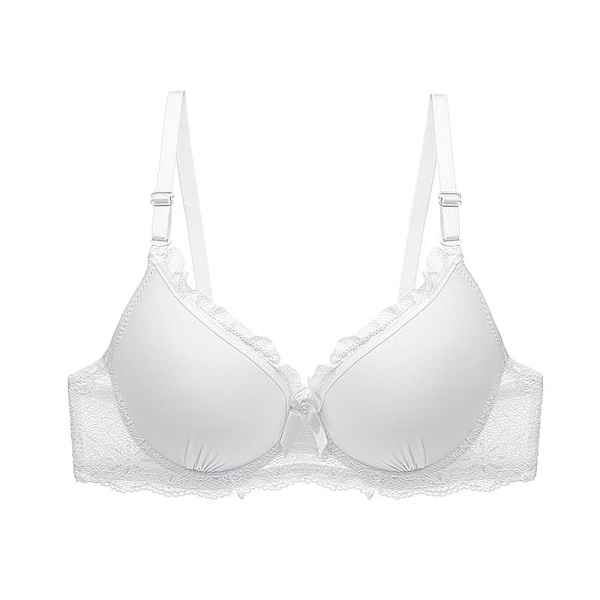 Sexiga BH:ar för Kvinnor Push Up BH Spets Plus BH Underkläder Bralette Kvinnlig Bygel BH White 42C