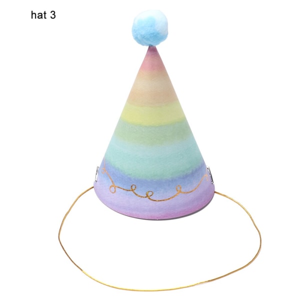 Børnefødselsdagshat Guld Paillet Fødselsdagshuer Prins Prinsesse Krone Fødselsdagsfest Dekoration Søde Kaninhatte Baby Shower Gaver hat 3