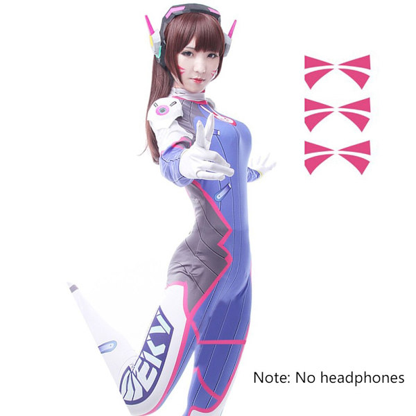 Dva Cosplay -asu, peli, naisille, aikuisille, lapsille, Lycra, 3D-tulostus, Spandex, Halloween-juhlat, Zentai-peruukkiasut, ase D.Va cos Swimsuit XS