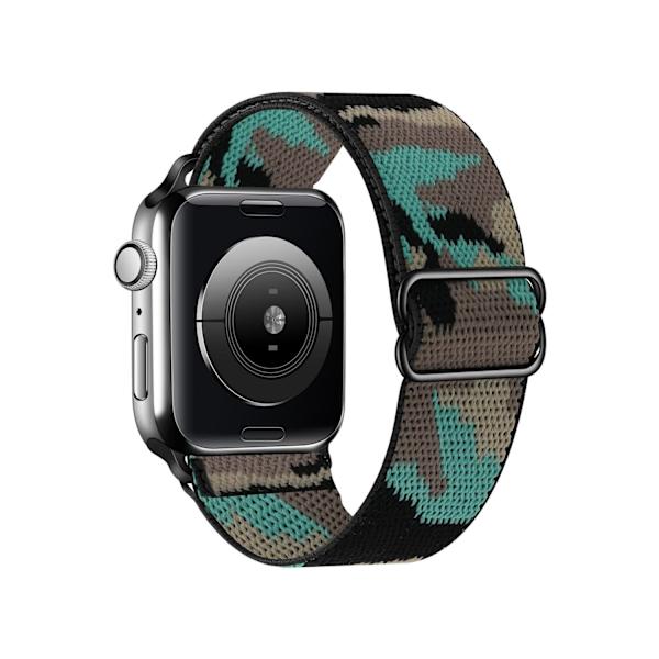 Kellon ranneke Apple Watch iWatch 38/40/41MM Camouflage Green -kelloon