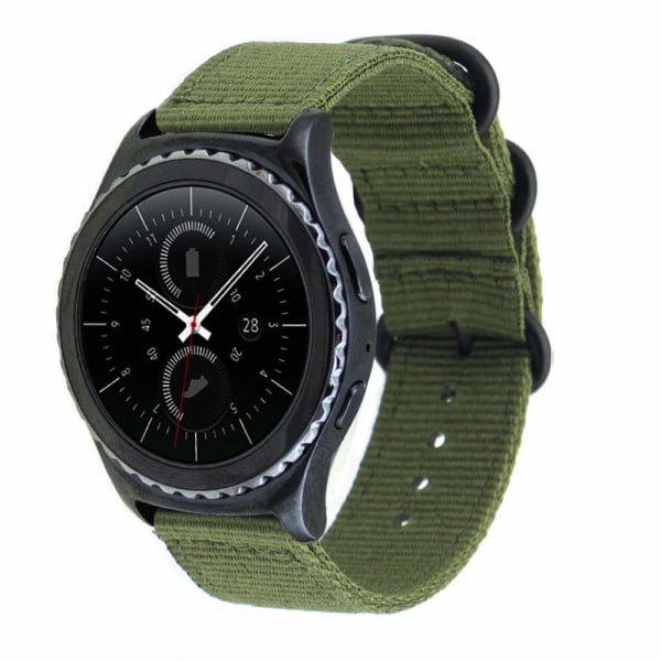 Släpp watch för män kvinnor Premium nylon NATO watch med svart rostfritt spänne -18 mm, 20 mm, 22 mm, 24 mm Army Green 20mm