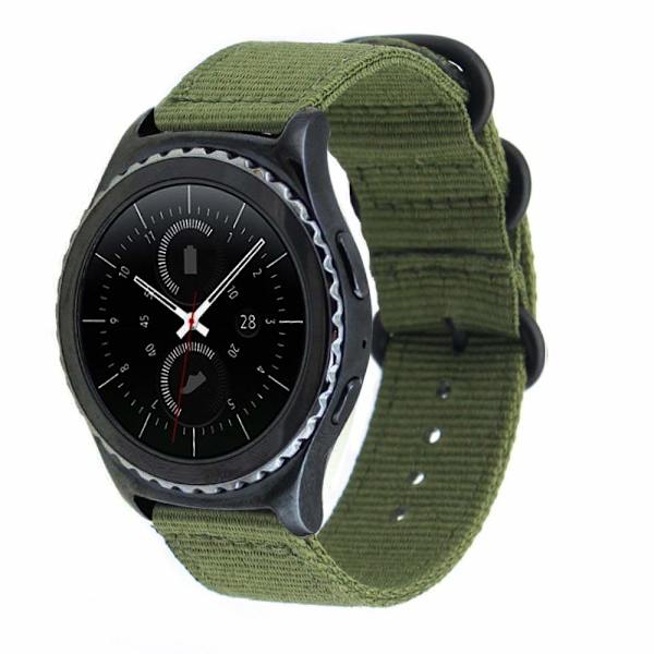 Snabbfäste Klockarmband för Män Kvinnor Premium Nylon NATO Klockarmband med Svart Rostfritt Spänne -18mm, 20mm, 22mm, 24mm Orange 22mm