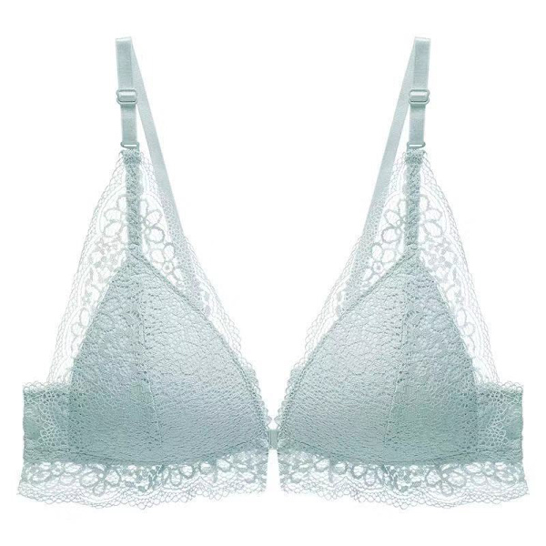 Sexet blonde BH uden bøjle, samlende frontspænde, justerbar Red 38/85C