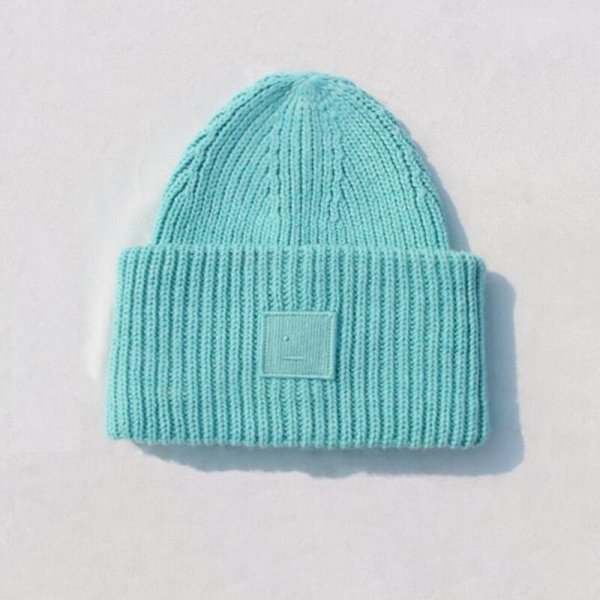 Ny simpel beanie damehat vinter kold og varm uldhat Goros dame AC hat Navy2