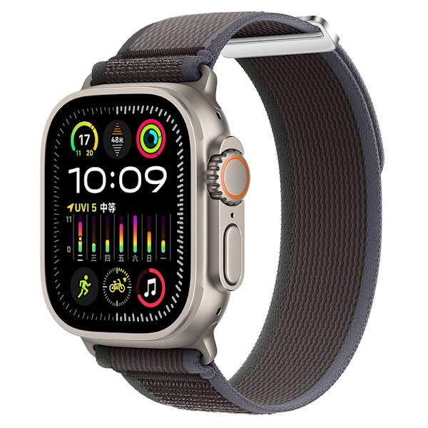 Kellon ranneke Apple Watch iWatch 38/40/41/42mm sininen mustalla