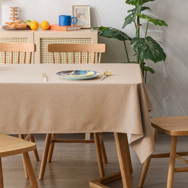 Duk Ensfarvet Frisk Animasjonsduk Enkel Rektangulær Duk 9# beige 140*200cm