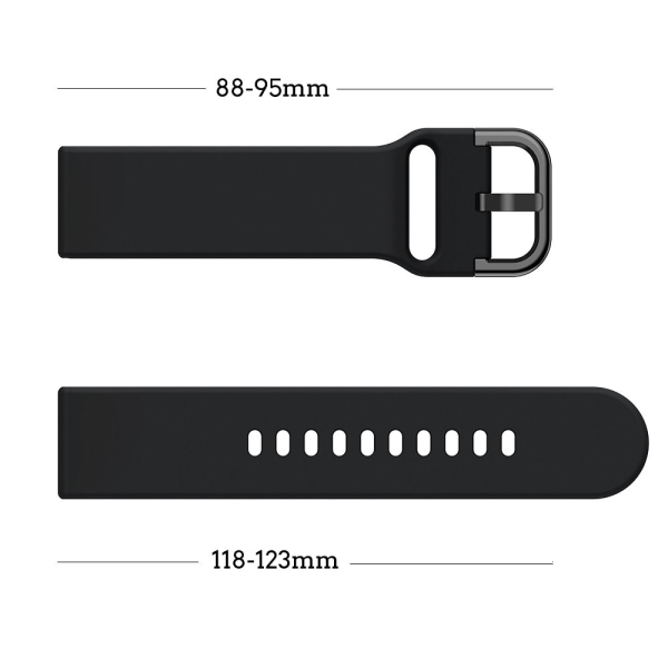 20mm Klockarmband För Samsung Galaxy Watch Active 2 40mm 44mm Armband Gear Sport Armbandsur Samsung Galaxy Watch 4 40mm 42 46mm Red Galaxy watch 4