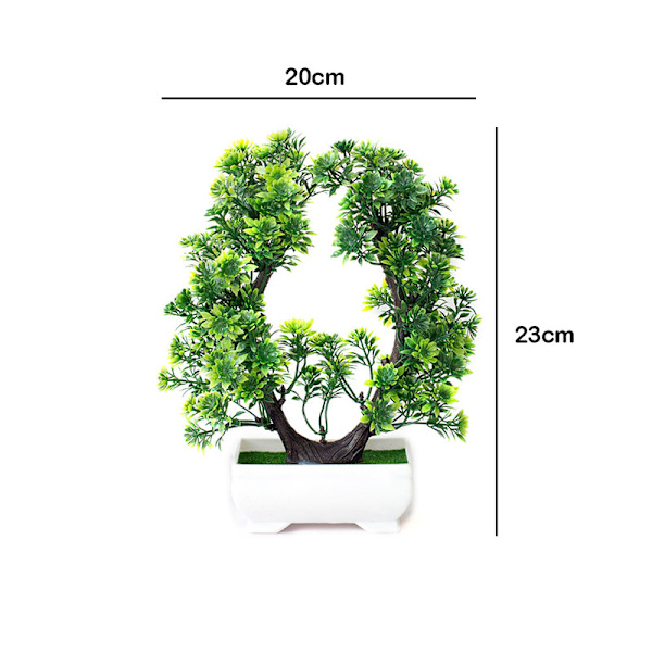 Uudet keinotekoiset kasvit Mänty Bonsai Pieni puu Ruukkukasvit Tekokukat Ruukku koristeet kodin sisustukseen Hotellin puutarhakoriste P