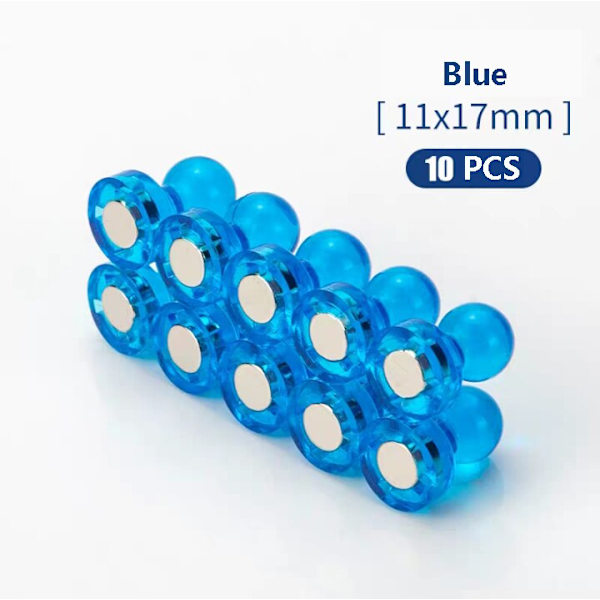 10 st Trycknålar Kontor häftstift Starka Neodymmagneter Konmagneter Supermagnet anslagstavla Schack Magnetiska trycknålar 10pcs crystal 17X11