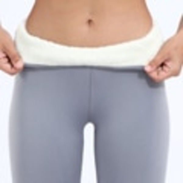 Naisten housut Lämpimät talviset paksut sametti leggingsit Korkeavyötäröiset mustat leggingsit Kompressio Paksut lampaanvillahousut Kylmää kestävät housut Red XL