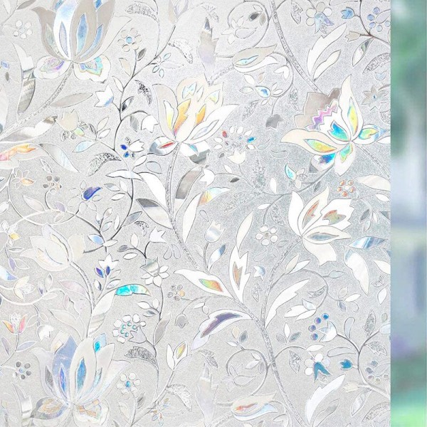 Ikkunan yksityisyyskalvo Staattiset ikkunakalvot Vinyyli 3D-ikkunatarrat Ikkunatarrat Sateenkaari-ikkunakalvo UV-suojaukseen B26 45x500cm