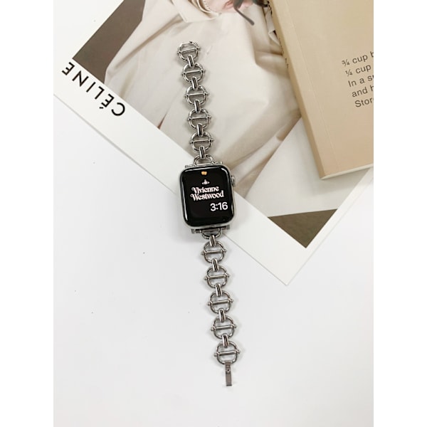 Klockarmband för Apple Watch iWatch 42/44/45/49mm Silver