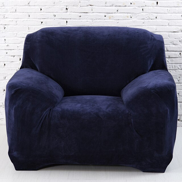 Tykt plysjstoff sofatrekk sett 1/2/3/4 seter elastisk sofatrekk sofatrekk for stue trekk stol sofahåndkle 1 stk Wine Red 2-seater 145-185cm
