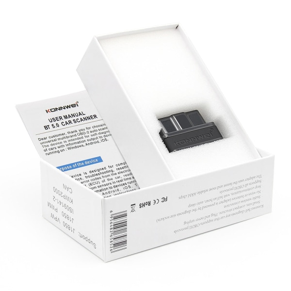 KONNWEI KW901 ELM327 V1.5 PIC18f25k80 Bluetooth 5.0 OBD2 Skanner ELM 327 V1 5 Auto OBD 2 Bil Diagnoseverktøy PK Vgate iCar2 KW901 BT5.0 Orange V1.5 PIC18f25k80