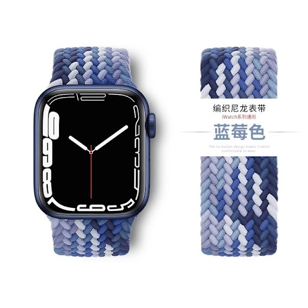 Kellon ranneke Apple Watch iWatch 38/40/41mmXS -koodi mustikka