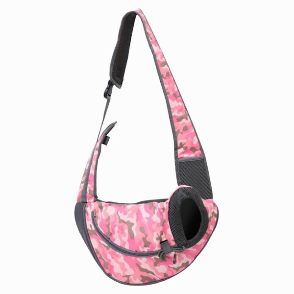 Bekväm Husdjursbärväska Hundar Katter Valpar Utomhusväskor Mesh Oxford Enkel Axelväska Sling Front Mesh Rese Tote Axelväska 2 L