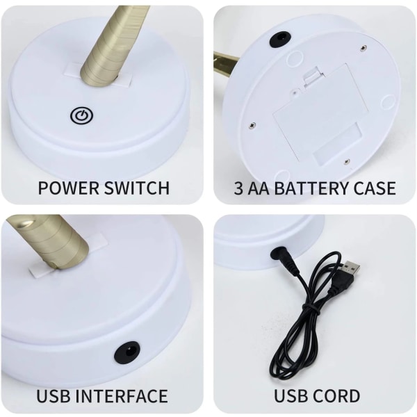 LED Trådlös Nattlampa Träd Fairy Lights Heminredning Nattlampa USB Batteridriven För Sovrum Sängbordslampa 24 Leds Maple tree USB Battery Power