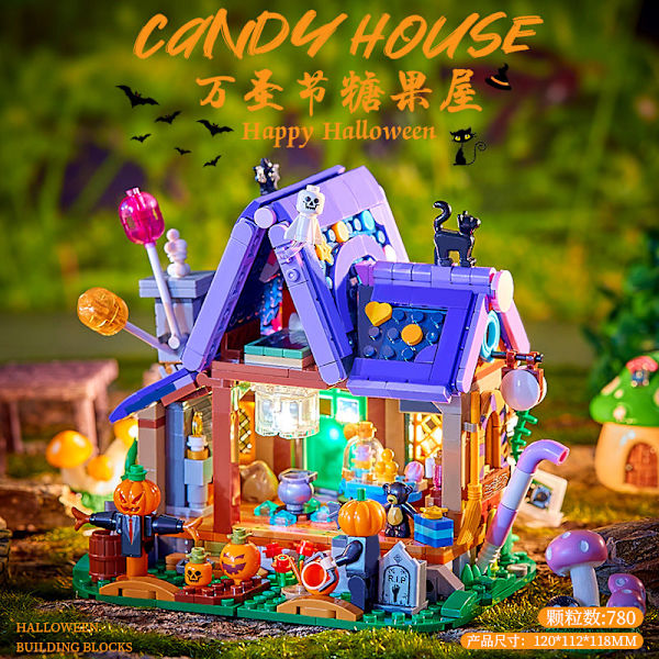 Joululahja Mini Lelu Hiukkasrakennuspalikat Mini Makea Talo Palapeli Rakennuspalikat Lasten Lahja 21052 sweet house