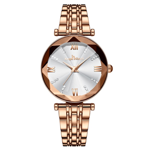 Vandtæt Quartz Dameur, High-End Japansk Urværk, Dameur Rose gold shell red noodles