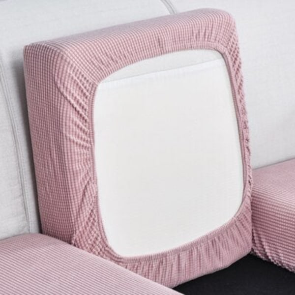 Enfärgad Tjock Elastisk Soffsittsdyna Skydd Barn Överdrag Sofföverdrag Tvättbart Avtagbart Sofföverdrag 1 st 2 XXXXXL