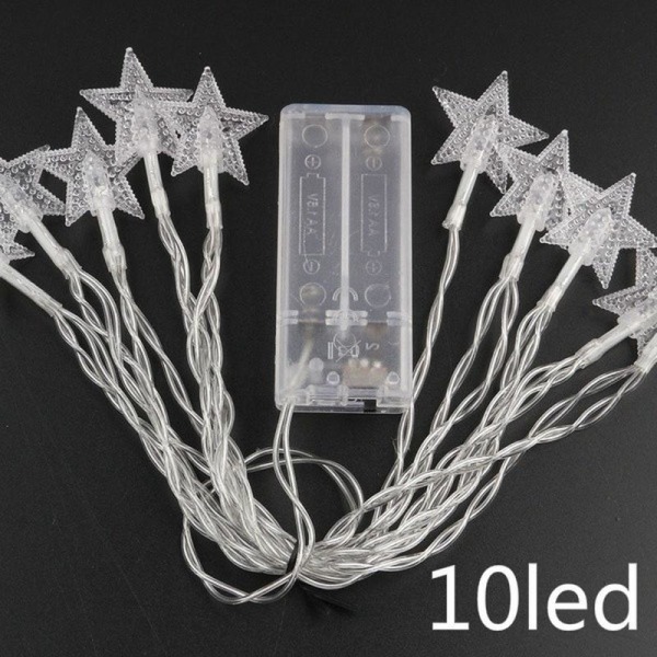 1,5M 3M Stjärnformade LED Ljusslingor Jul Bröllopsdekoration Blue 1.5m-10led