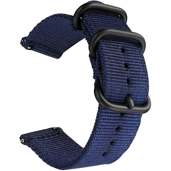 Snabbfäste Klockarmband för Män Kvinnor Premium Nylon NATO Klockarmband med Svart Rostfritt Spänne -18mm, 20mm, 22mm, 24mm rainbow 24mm